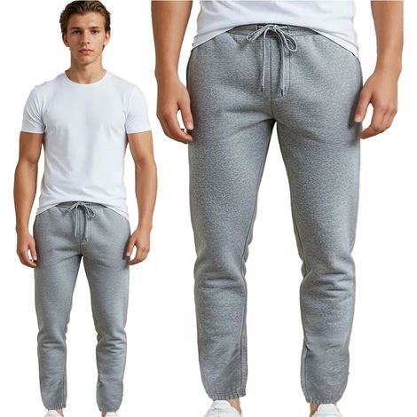 Herren-Jogginghose, bequem, für den Alltag, grau (1/5)