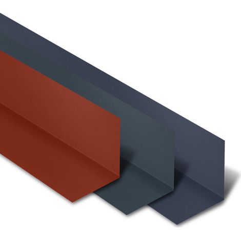 Yousteel – Rive contre mur acier laqué 2100 mm – Coloris gris anthracite RAL 7016 – Revêtement polyester 25 µm – Pour fixation durable