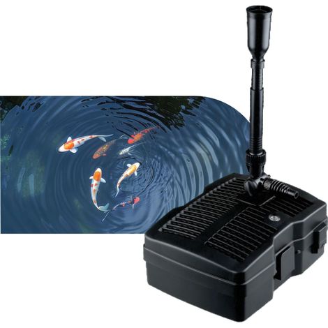 AQPOND Unity Filtro Interno per Laghetto 3 in 1 con Pompa Fontana e Sterilizzatore UV 9W – Sistema Completo di Filtrazione con Giochi d’Acqua per Laghetti da Giardino (1/5)