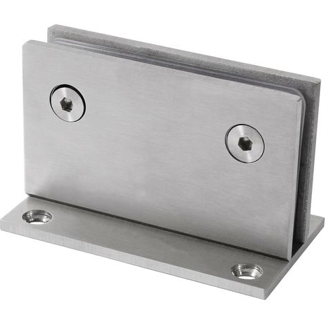Glashalter Edelstahl 58 x 90 mm Glasklemme Klemmhalter 8-12 mm Glasstärke (1/3)