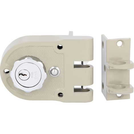 AMIG Serrure en applique et verrous 1396 60 mm Beige - Droite (1/5)