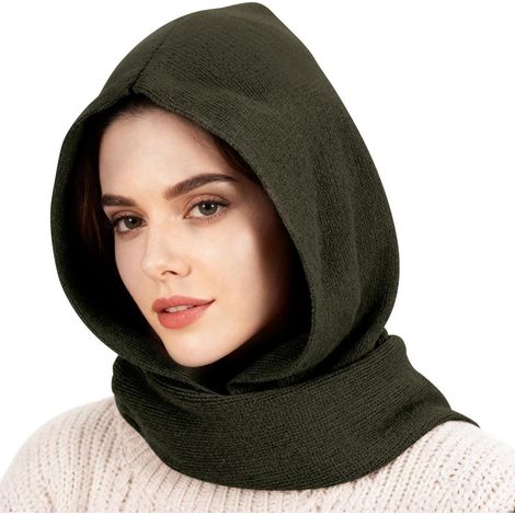Cache-cou à capuche 2 en 1 thermique et coupe-vent pour unisexe (1/5)