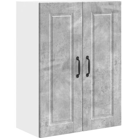 Maison Exclusive - Armadietto a muro PORTO Grigio cemento 60 x 31 x 80 cm
