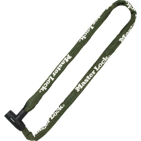 Master Lock 8023EURDCC Chaîne Antivol Vélo avec Serrure à Clé, 100 cm Chaîne, Vert