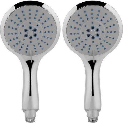 Lot de 2 pommeaux de douche à main réglables pour salle de bain, avec système d'économie d'eau (1/5)
