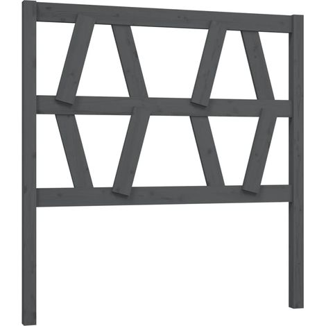Maison Exclusive - Testiera per Letto Grigia 106x4x100cm in Legno Massello di Pino