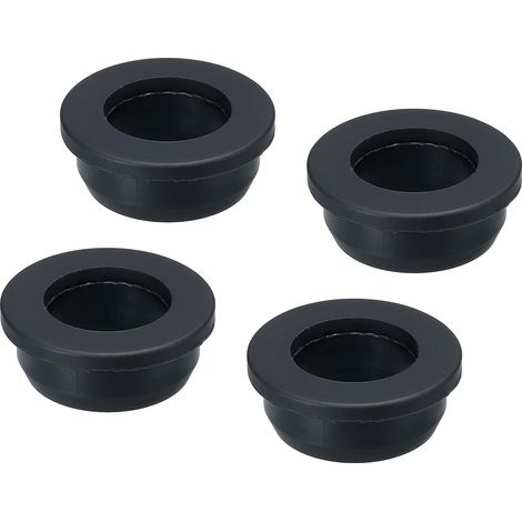 4Pcs Passe Fil Caoutchouc en Forme de T Diamètre d'Installation 36.3mm, ID 25mm, Hauteur 16mm Passe-Câble Bouchons d'Étanchéité pour Trous de Câbles, Noir (1/5)
