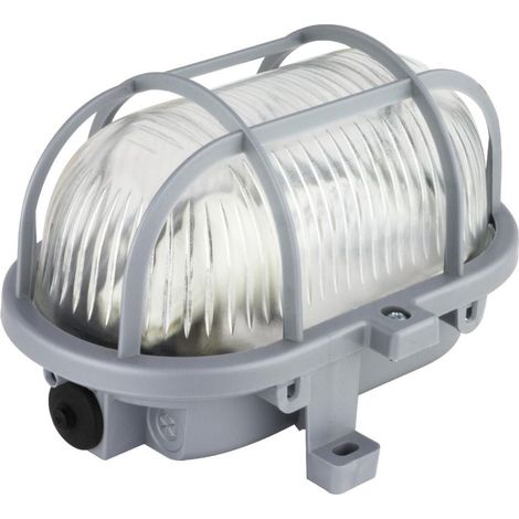 REV LED Oval-Außenleuchte silber 5 W