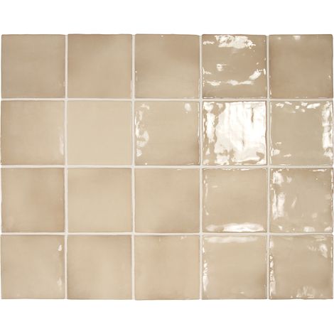 Faïence - MANACOR - BEIGE ARGILE - 10X10