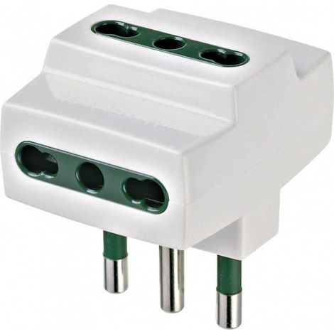 00321.B Adaptador múltiple S17+3P17/11 Blanco