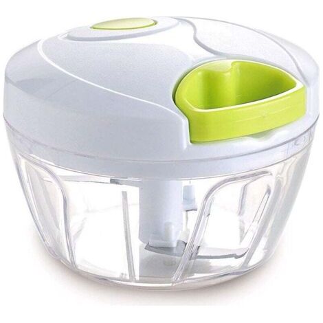 Hachoir manuel pour légumes, fruits, noix, oignons, hachoir à main, mélangeur, mélangeur, robot culinaire (2 tasses) (1/5)