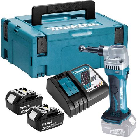 Knabber 18 V Li-Ion (2x5.0 Ah) im MAKPAC-Koffer - MAKITA DJN161RTJ