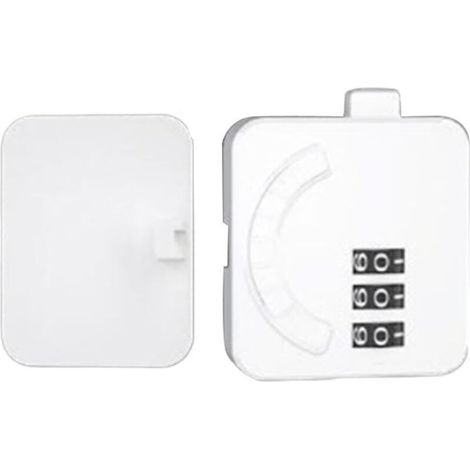Bardusch Verrou de réfrigérateur à combinaison pour mini réfrigérateur, armoire et tiroir – Serrure à mot de passe en ABS sans clé, blanc – Sécurité enfant plate – Serrure de (1/5)