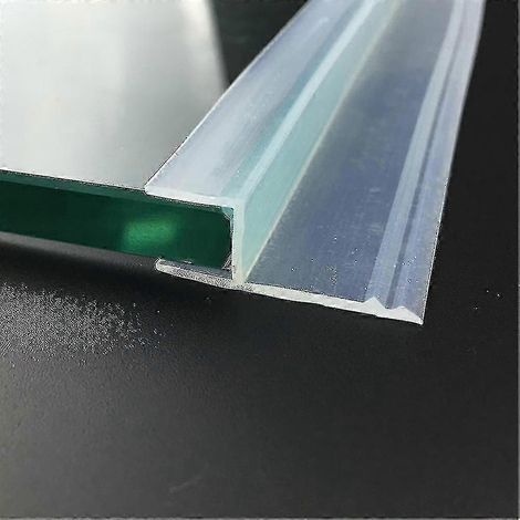 Joint d'étanchéité en verre 6 8 10 12 mm pour porte de douche sans cadre, fenêtre, moustiquaire de balcon, bande d'étanchéité de 5 m, coupe-froid, grand H G (1/5)