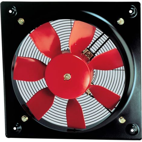 Ventilateur mural, hélice PVC, 1620 m3/h, 6 pôles, monophasé 230V, D 315 mm S&P (UNELVENT) 010371