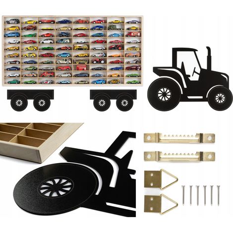 Hot Wheels Autoregal, Holztraktor, Auto-Organizer-Regal (1/5)