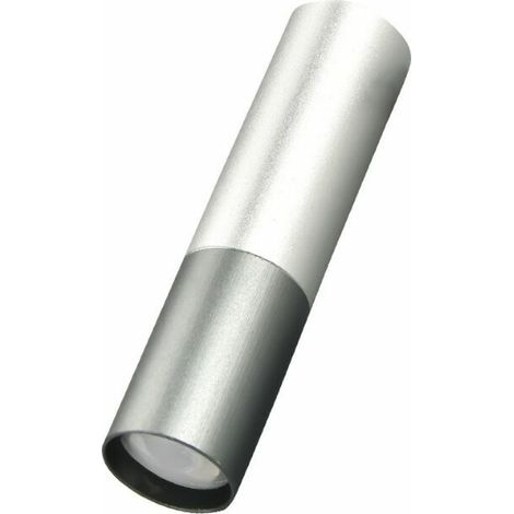 Lampe de Poche Multifonctionnelle Portable Mini Forte Lumière Réglable Focus Lampe de Poche Multifonctionnelle USB Extérie Gris (1/5)