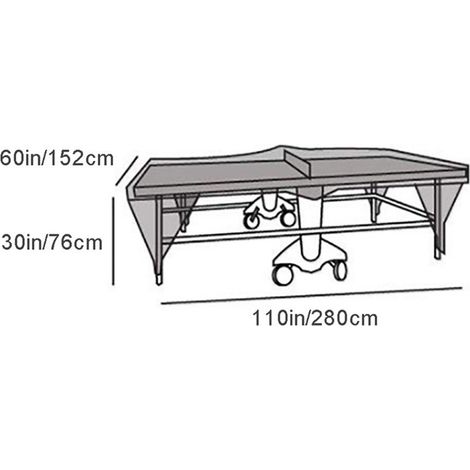 Couverture de Table de Pong d'intérieur et d'extérieur, résistante à l'eau et à la poussière, protection de Tennis (1/5)