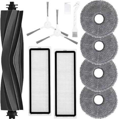 Kit d'Accessoires de Rechange Compatible Avec Dreame Bot L10 Prime/Pro - Aspirateur Robot, Brosse en Caoutchouc, Filtre HEPA, Brosse Latérale, Chiffon (1/5)