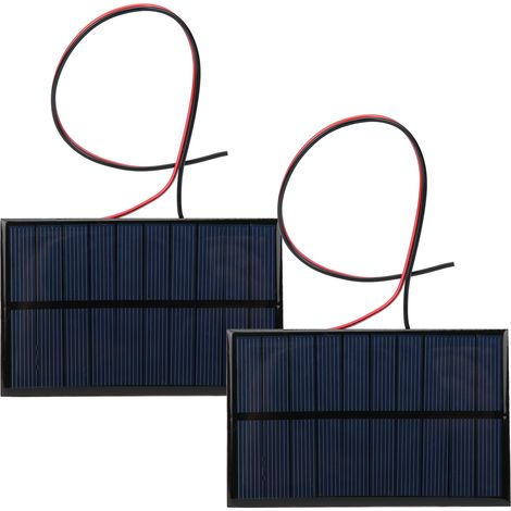 2 Stück Mini-Solarmodul-Systemladegerät für 5 V Gleichstrom, 250 mA, mit 30 cm Kabellänge. (1/5)