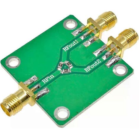 Répartiteur de puissance DC-5G 100-2700 MHz, microbande RF bidirectionnelle, combinant un signal d'entrée monocanal et deux canaux. (1/4)