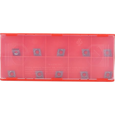 10 plaquettes carbure CCMT060204 VP15TF, outil de tournage CNC pour fraisage et tour, lame de coupe industrielle.