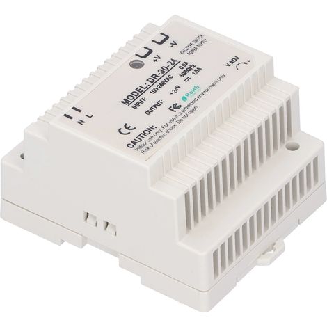 Alimentation sur rail DIN série DR avec commutation LED réglable pour armoire électrique DR-30-24 (1/5)