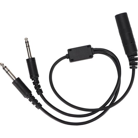 Adaptateur Casque Aviation pour Hélicoptère vers Double Prise GA - Convertisseur Audio pour Écouteurs