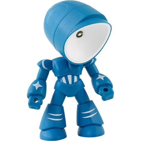 Lampe de Nuit Robot Légère et Portable en Pvc 3 Piles Boutons, Veilleuse pour Chambre et Lampe de Bureau Unique Adaptée Maison (1/5)
