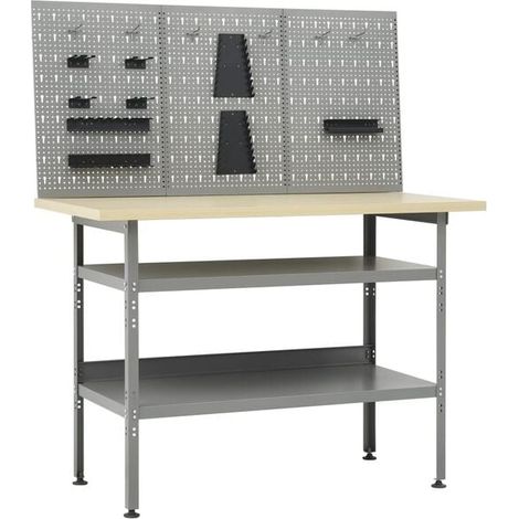 Établi avec 3 panneaux muraux
