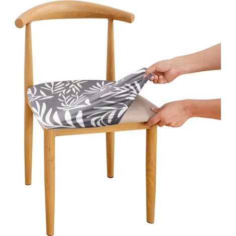 2-Piece Stretch Chair Seat Cover, Removable, Washable, Elastic for a Universal Fit, Decoration for Wedding Bouquets, Hotels, Restaurants, to Renew and Refresh Your Chairs (2 PCS, A-3) (1/5)