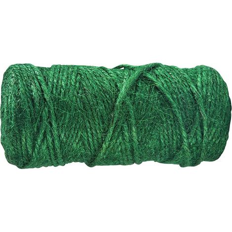 Gardman Green Jute Twine - 100g, Eco-Friendly Natural Twine for Gardening and Crafting