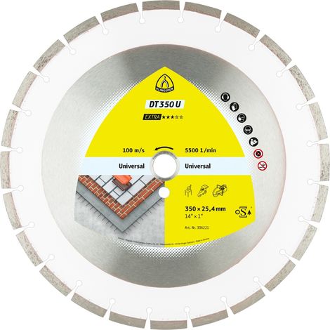 Klingspor DT 350 U Extra Diamanttrennscheibe 350 x 3 x 20 mm - 336224 (1/4)