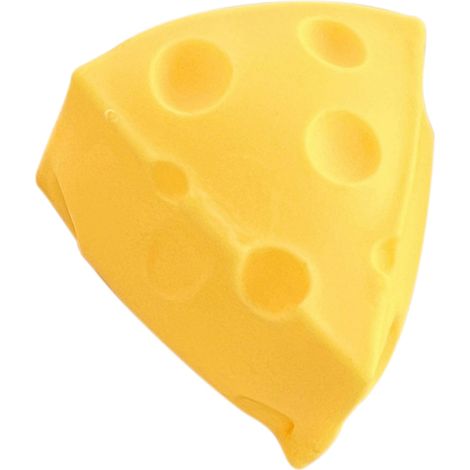 Käse-Stressspielzeug: Weicher, dehnbarer Käse zum Drücken – realistischer Käse-Stressabbau mit langsamem Rückprall. Quetschbares Simulations-Lebensmittelspielzeug. (1/5)