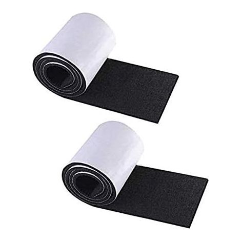 SHINING HOUSE2 rouleaux de tapis antidérapants en feutre autocollant noir pour pieds de table en feutre autocollant pour protéger les chaises et autres meubles