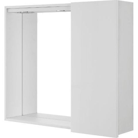 SPECCHIERA CON CASSA IN NOBILITATO RIVESTITO IN PVC (1/3)
