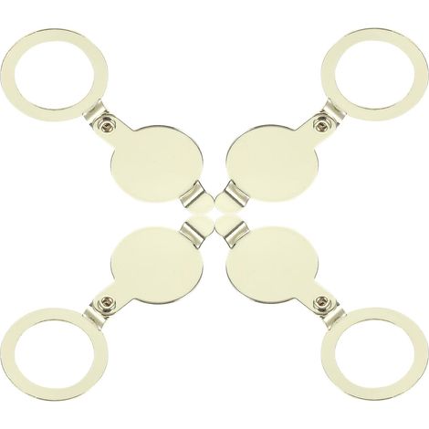 Cache-jonction en cuivre pour porte (4 pièces), protection de la vie privée portes résidentielles, (1/5)