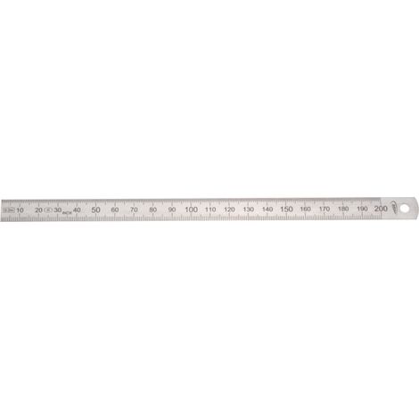 Helios Preisser Biegsamer Stahlmaßstab Teilung 1/2 mm 500 x 20 x 0.5 mm