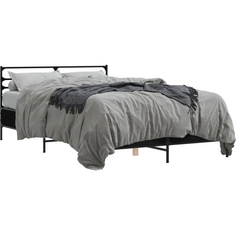 Maison Exclusive - Bettgestell Schwarz 140x200 cm Holzwerkstoff u