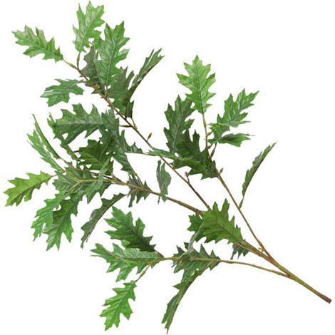[Feuilles de Chêne Artificiel] - Feuilles de Luxe en Soie Similé, Tiges Flexibles Métalliques, 6 branches, 41 feuilles, 94cm, pour Décor d'Interieur Naturel (1/5)