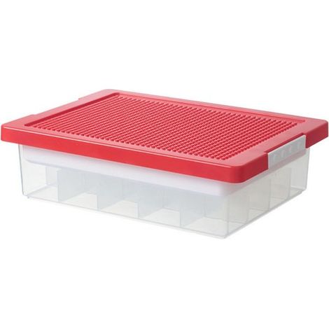 Caja de almacenamiento, 37 x 26 x 10 cm, Caja clasificadora, Caja de almacenamiento portátil, Contenido claramente visible, etc (1/5)