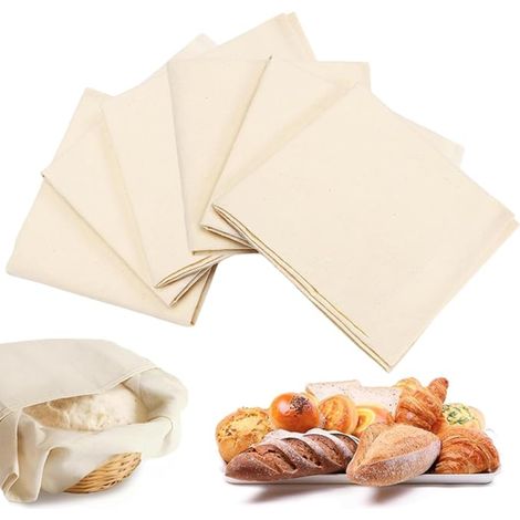 Coton Chiffons Fermentés pour Pain Tapis de Panier à Boulangerie Tissu Toile de Cuisson Préparation Pâte Pâtisserie Débutants 48 x 36CM (1/5)