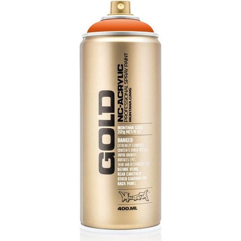 Peinture acrylique - MONTANA - GOLD - Shock Orange - 400ml - Séchage rapide