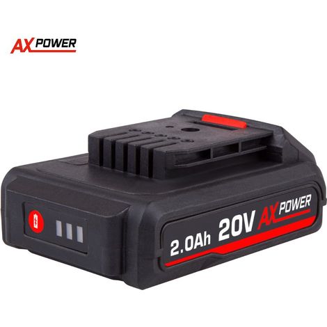 FERM AX-POWER Batería 20V – 2,0Ah Li-Ion Compatible con todas las herramientas AX-POWER