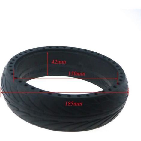 Pneu Plein 8x2.125 Compatible Ninebot ES1 ES2 ES3 ES4 Trottinettes Électrique, Pneus en Nid d'abeille Absorbant Les ChocsÉlectrique (1/3)