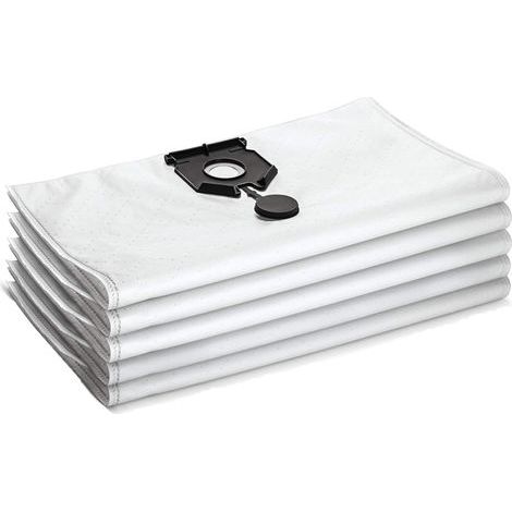 5er-Pack Ersatz-Vliesfilterbeutel 2.889-155.0 Kompatibel mit Kärcher NT30 NT40 Staubsaugern