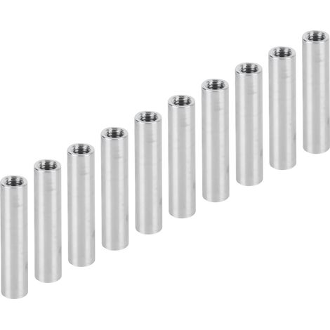 10 Stück runde Abstandshalter aus Aluminiumlegierung mit Innengewinde M4x0,7 mm, Länge 26 mm (1/5)