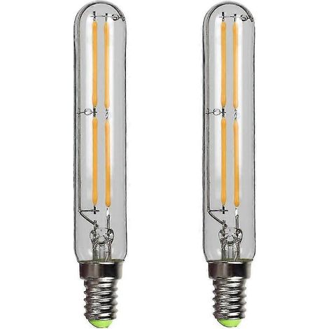 Lot de 2 ampoules LED à filament T20 4W, culot E14 Edison, blanc chaud 2700K (1/5)