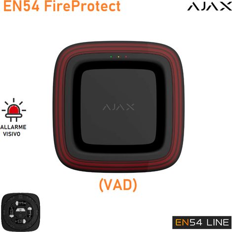 118606 - Fire & Life Safety EN54 - EN54 FireProtect (VAD) - Ajax EN54 FireProtect (VAD) - Farbe black - Ajax Fire & Life Safety EN54