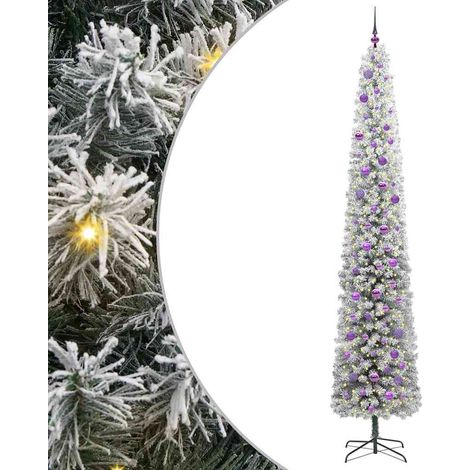 Árbol de Navidad artificial Verde 270 cm PVC, Acero y Plástico vidaXL